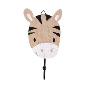 3Pcs Zebra Design Decorative Wooden Wall Hooks