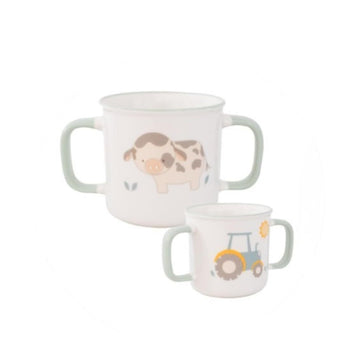 190ml Pig Design Green Double Handled Sippy Cup