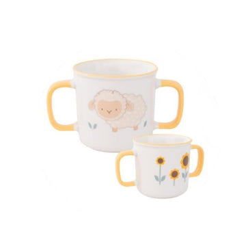 190ml Pig Design Yellow Double Handled Sippy Cup