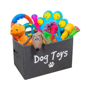 Foldable Dog Toy Storage Bin