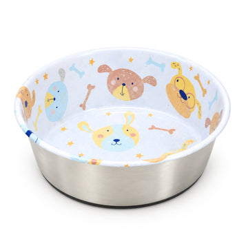 Stainless Steel Non Slip Base 950ml Dog Bowl