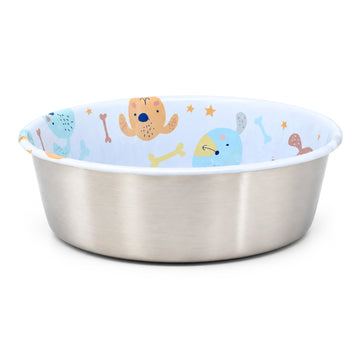 Stainless Steel Non Slip Base 950ml Dog Bowl