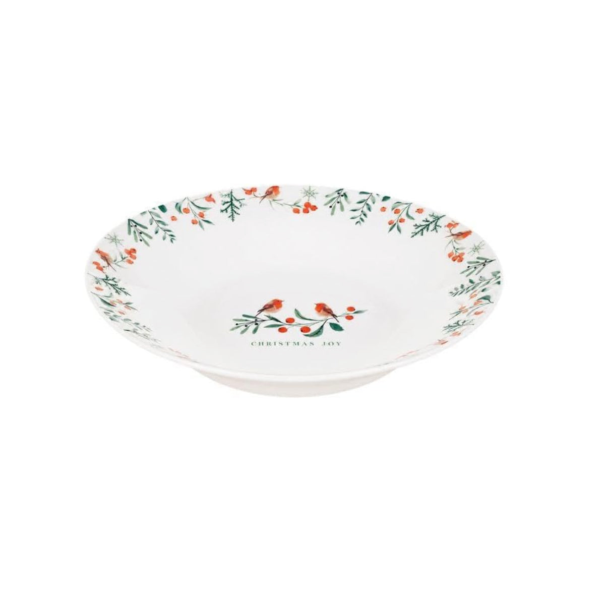 20cm Porcelain Christmas Joy Robin Bowl