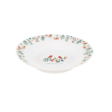 20cm Porcelain Christmas Joy Robin Bowl