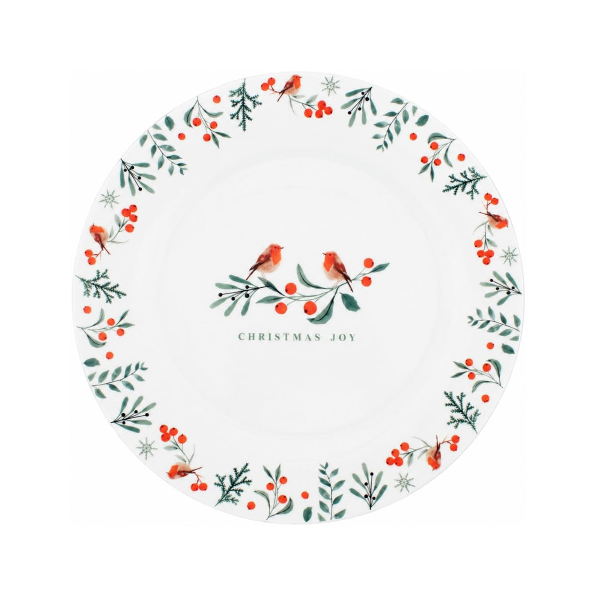 26.5cm Christmas Robin Dinner Plate