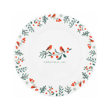 26.5cm Christmas Robin Dinner Plate