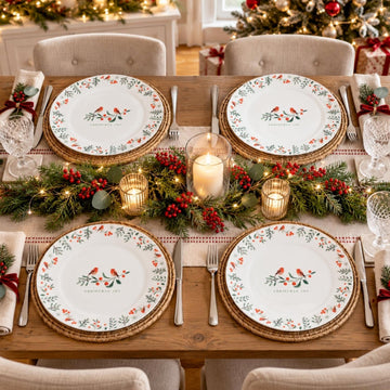 26.5cm Christmas Robin Dinner Plate