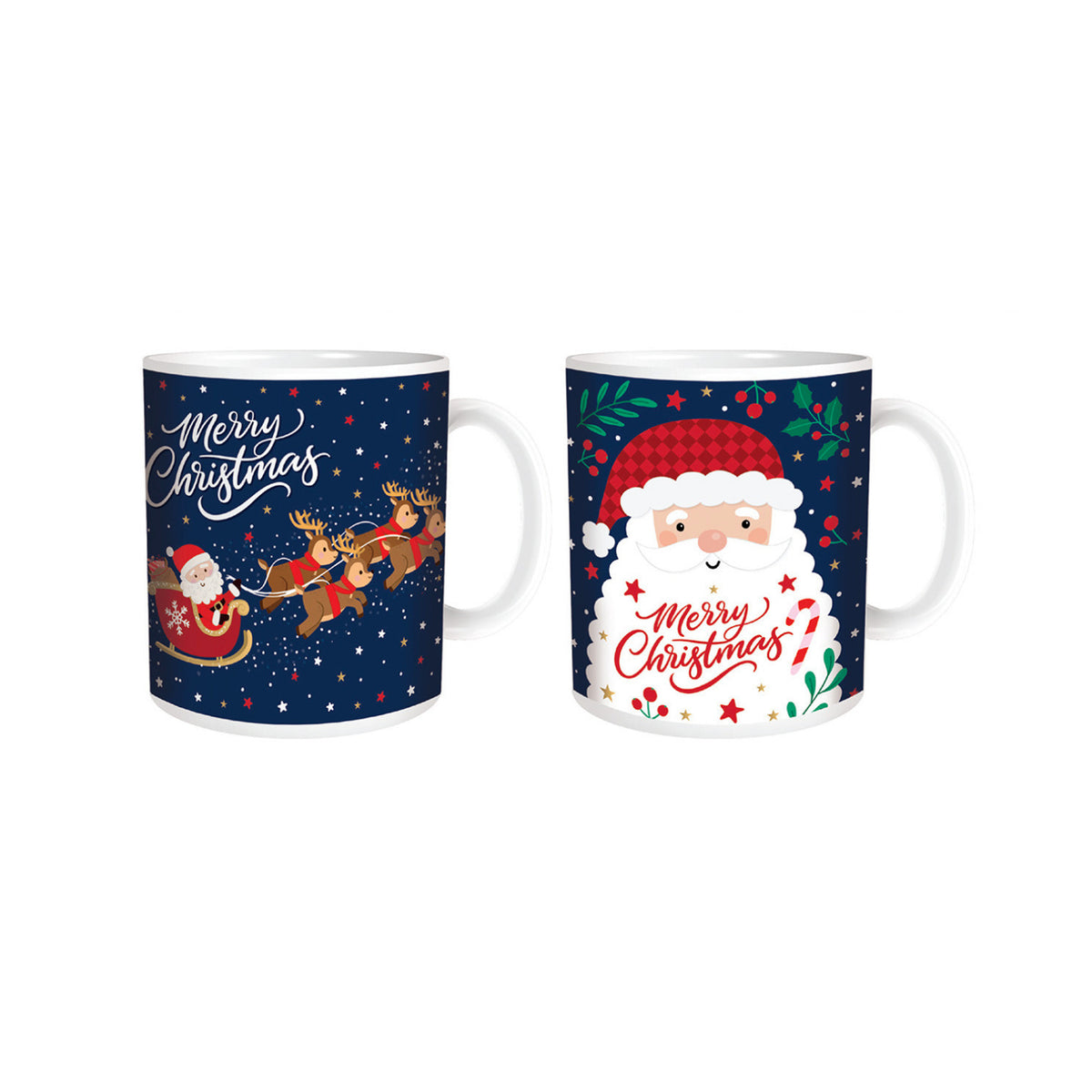 350ml Santa Reindeer Christmas Mug
