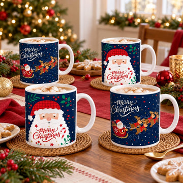 350ml Santa Reindeer Christmas Mug