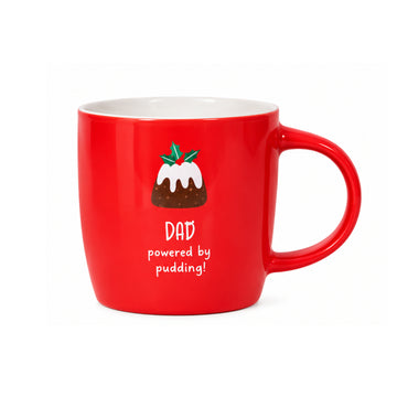 Red Pudding Design New China 350ml Christmas Dad Mug