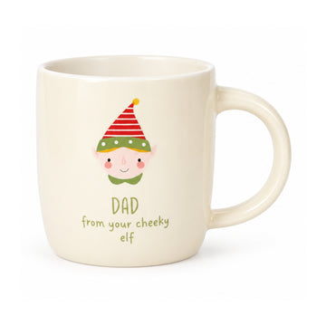 From Your Cheeky Elf New China Christmas Dad Mug
