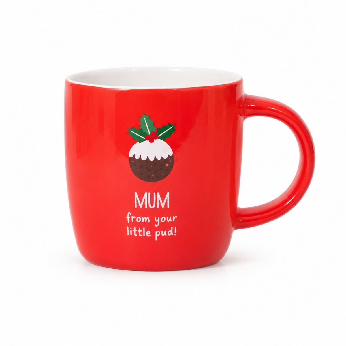 From Your Little Pud Red New China Christmas Mum Mug