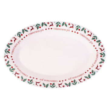 Christmas Serving Plate Porcelain