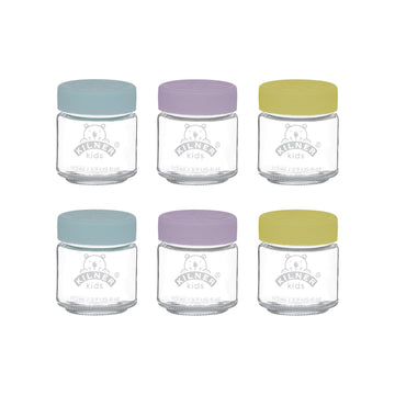 6Pcs Kilner 110ml Kids Glass Storage Jars