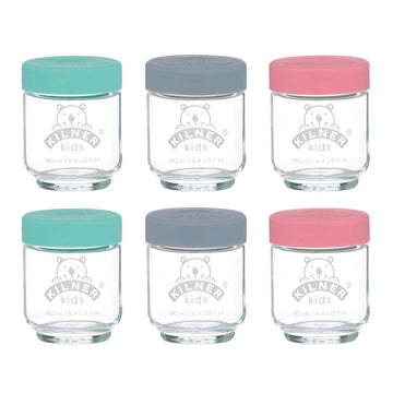 Set of 6 Glass 190ml Kilner Kids Jar