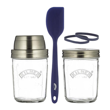 Kilner 2 350ml Glass Jars Sourdough Starter Set