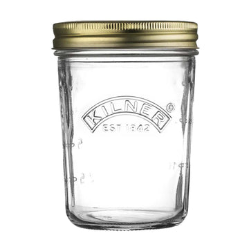 6Pcs Kilner 350ml Wide Mouth Canning Glass Jars