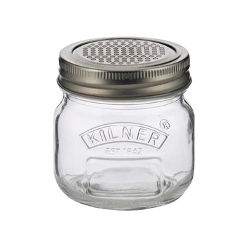 2Pcs Kilner Glass 250ml Storage Jar & Fine Grater