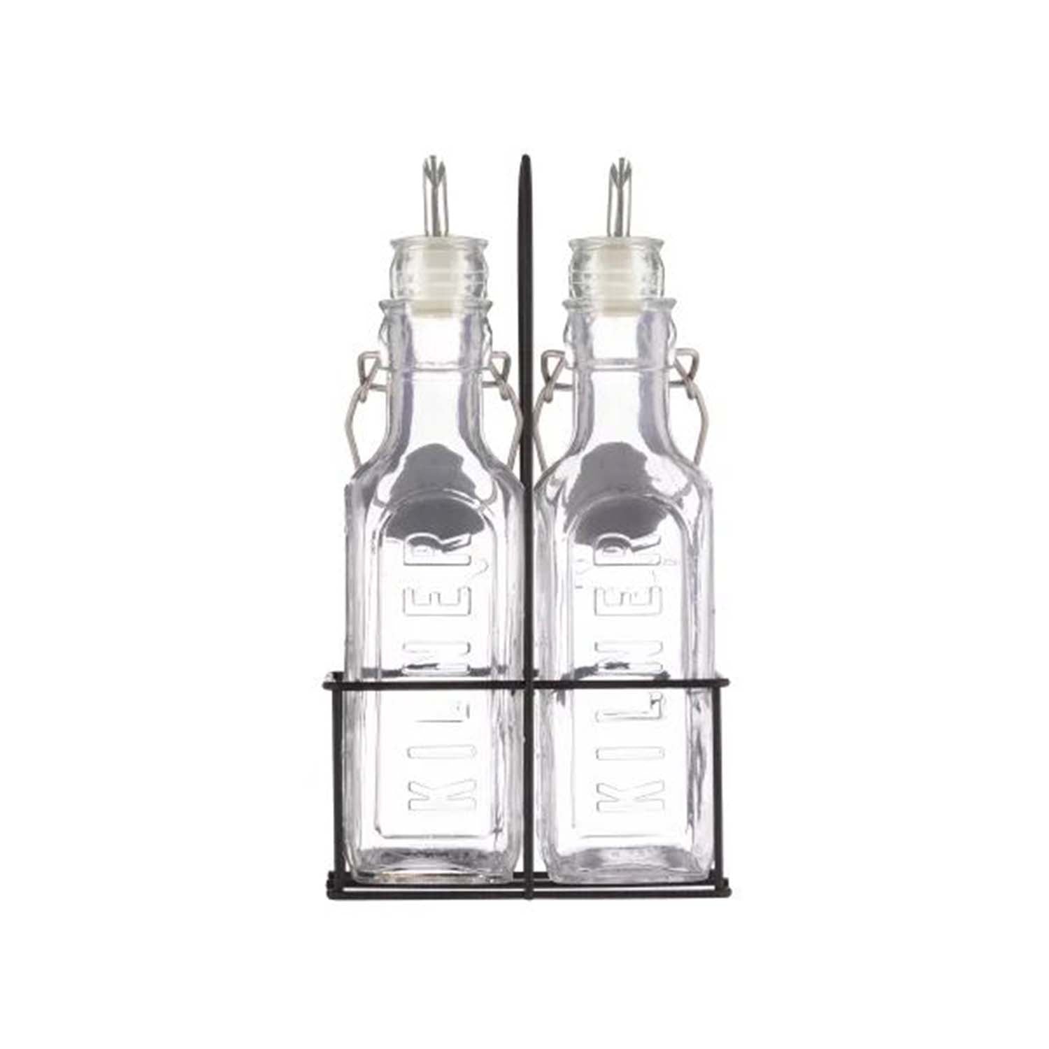 2pcs 300ml Glass Oil Jar Set