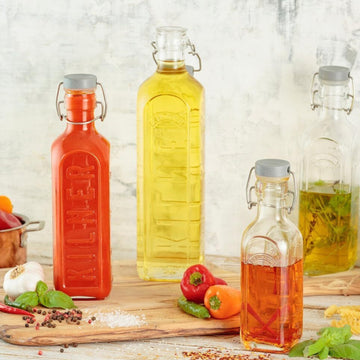 600ml Clip Top Airtight Seal Kilner Glass Bottle