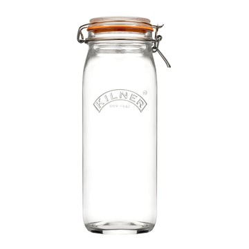 2.1L Kilner Airtight Clip Top Round Glass Jar