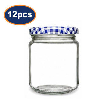 12Pcs Round 228ml Kilner Glass Storage Jar