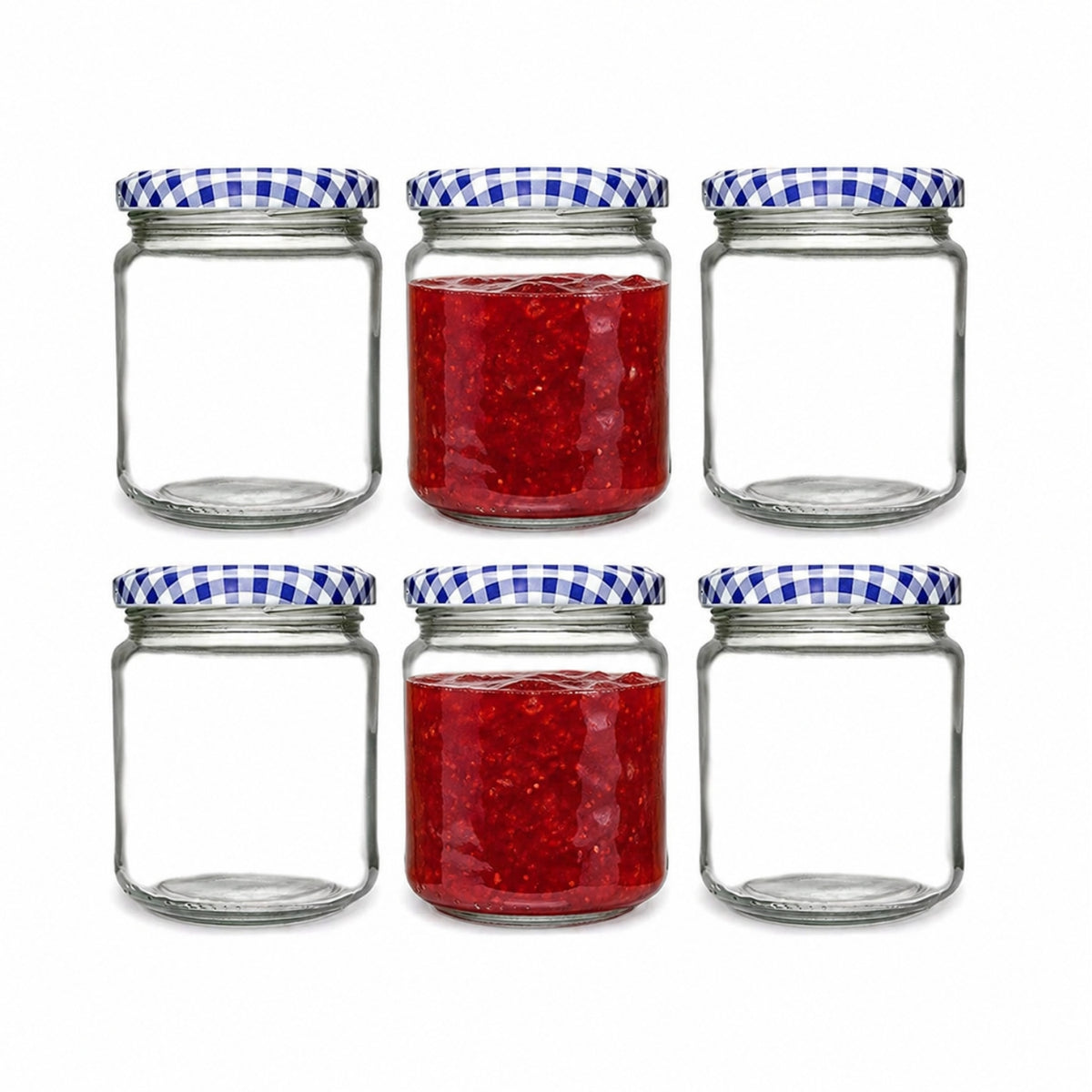 6pcs Round 228ml Kilner Glass Storage Jar