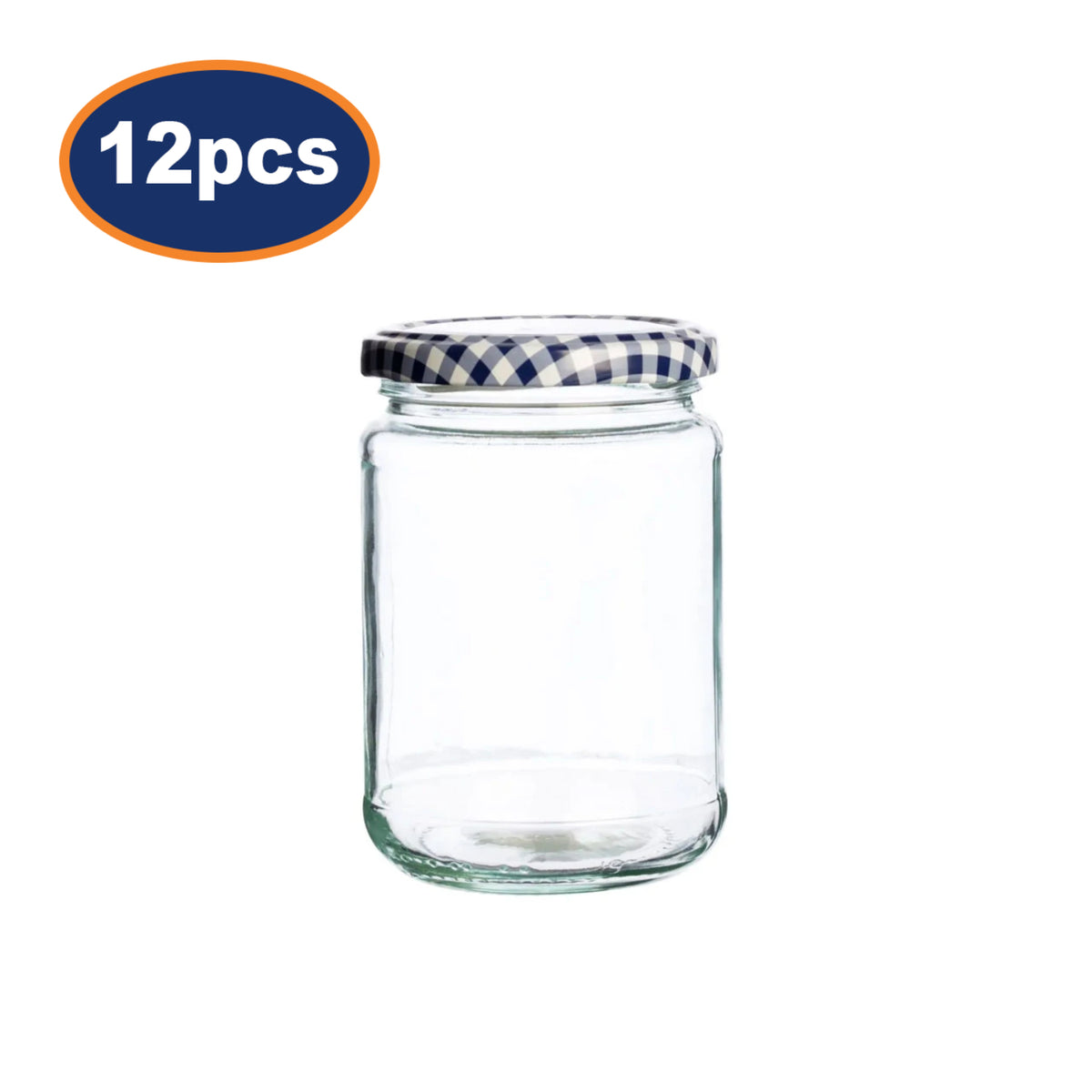 12pcs Round 350ml Kilner Glass Storage Jar