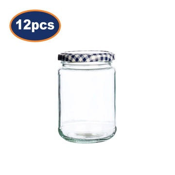 12pcs Round 350ml Kilner Glass Storage Jar