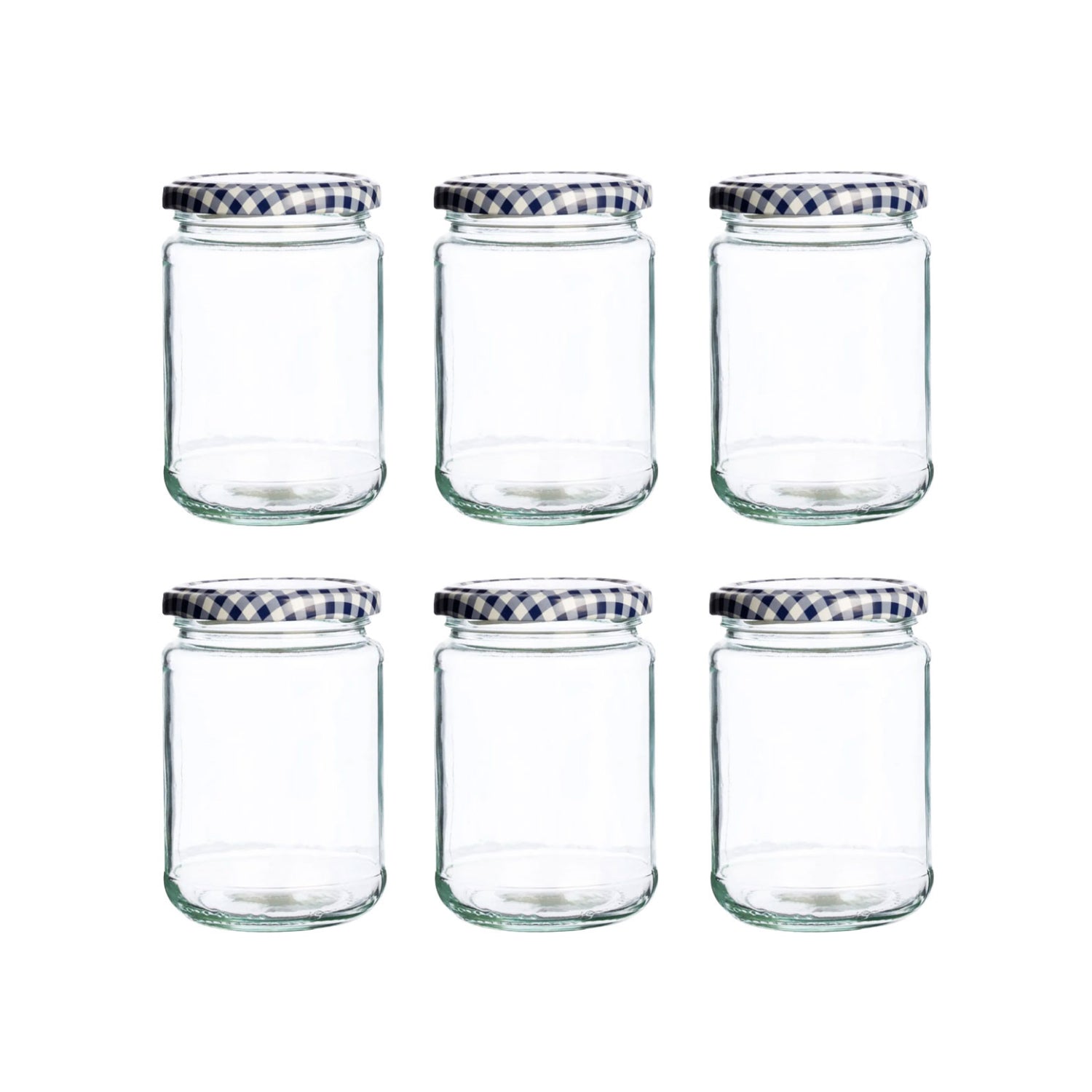 6pcs Round 350ml Kilner Glass Storage Jar