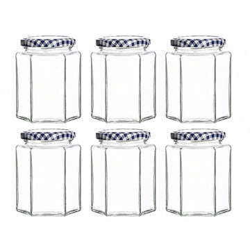 6pcs Round 280ml Kilner Glass Storage Jar