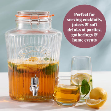 Kilner 5L Vintage Clip Top Glass Beverage Jug