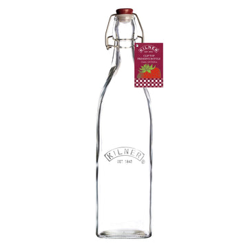 Kilner 1L Clip Top Glass Condiments Bottle