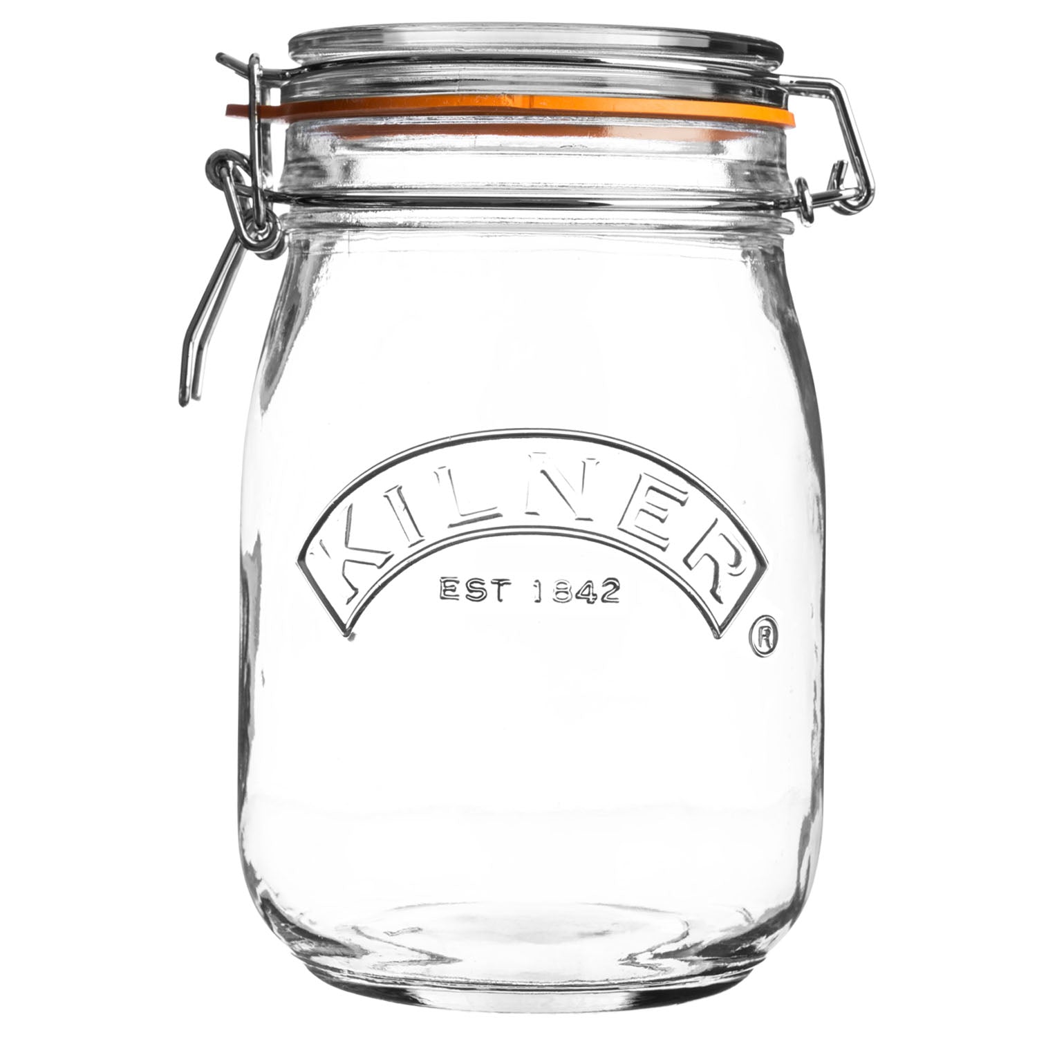 Kilner 1L Vintage Round Clip Top Glass Storage Jar