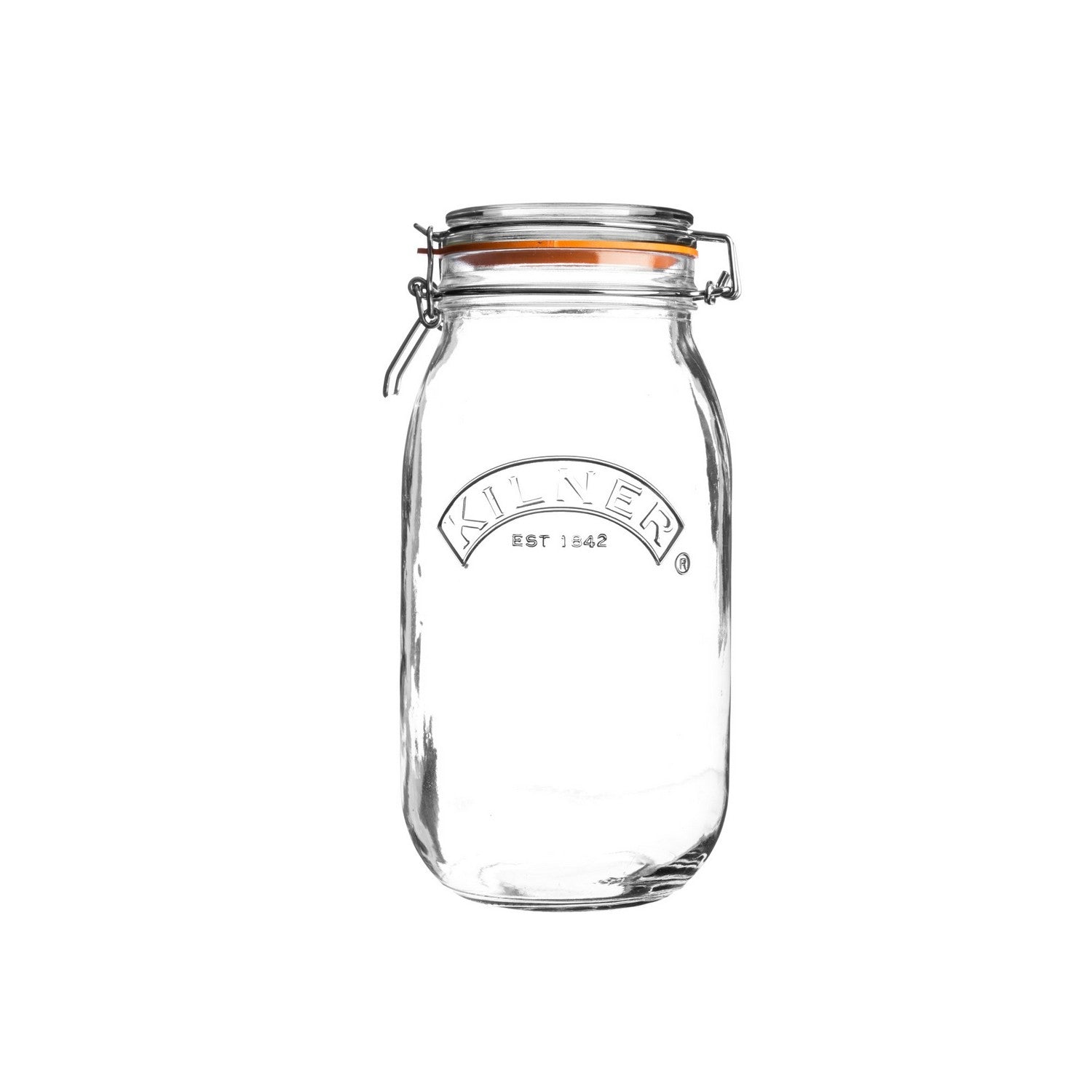 Kilner Clip Top Round 1.5L Glass Jar Storage