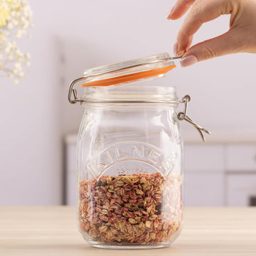 Kilner 1L Clip Top Glass Storage Jar