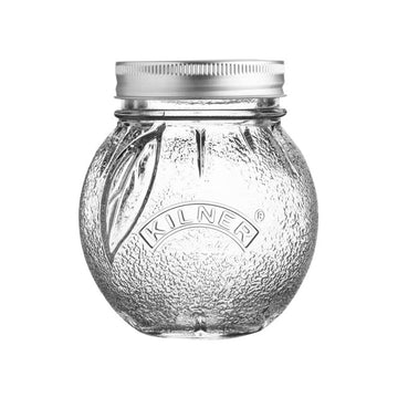 6Pcs Kilner 400ml Screw Top Orange Shaped Glass Storage Jars