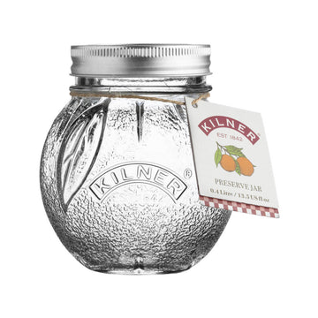 Kilner 400ml Screw Top Orange Shaped Glass Storage Jar