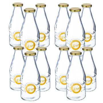 12Pcs Kilner 568ml Twist Top Glass Beverage Bottles