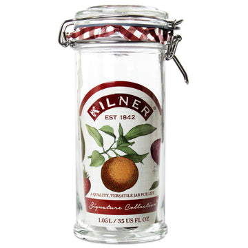 Kilner Set-Of-3 1Litre Clip Top Lid Glass Jars