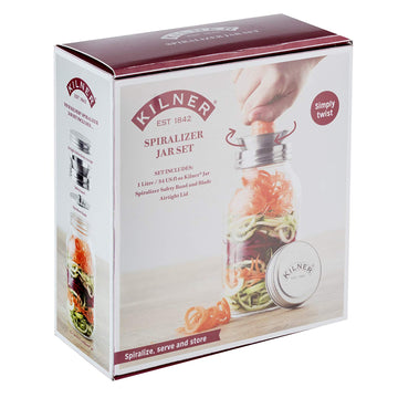 Kilner Vegetables Spiral Slicer Glass Jar Set