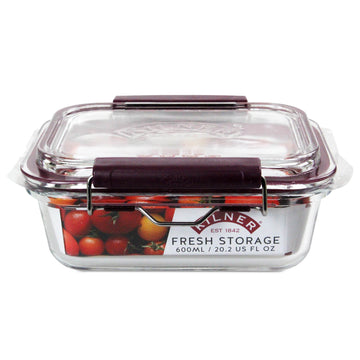 Kilner 600ml Clip Top Glass Stackable Food Storage