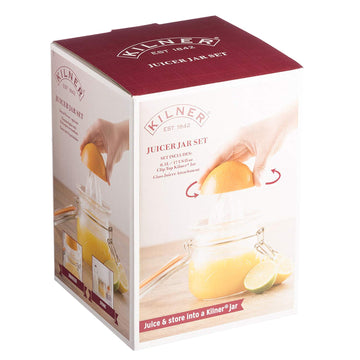 Kilner 500ml Glass Fruit Juicer Jar w/ Clip Top Lid