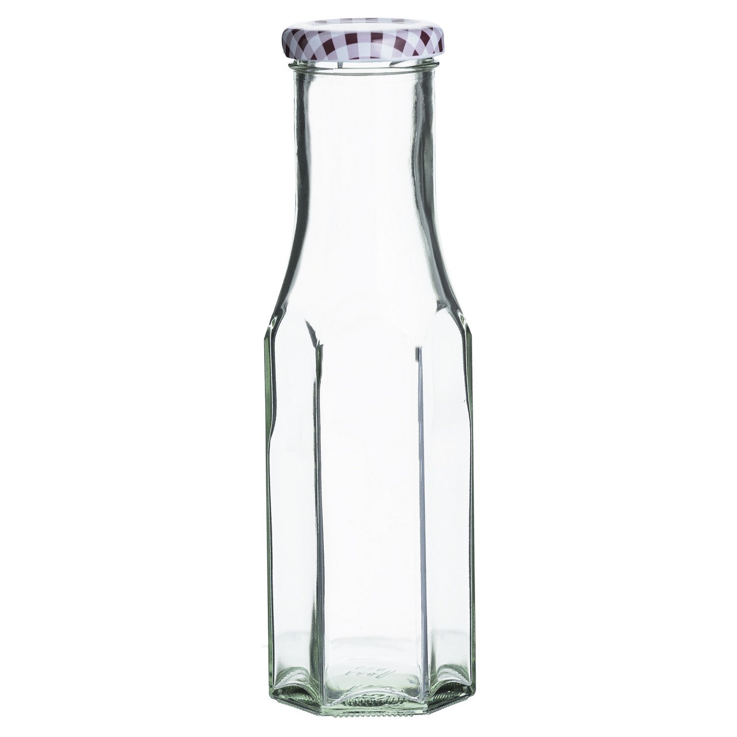 Kilner 250ml Red Top Screw Hexagonal Twist Glass Bottle