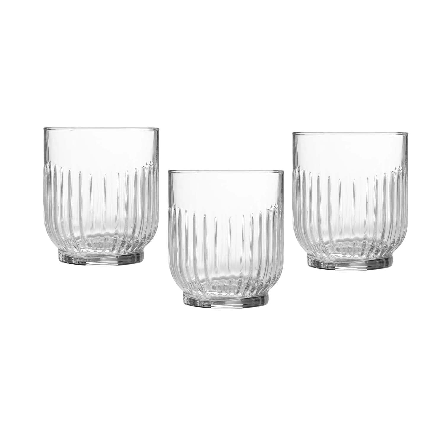 330ml Clear Linear Cut Cocktail Mixing Glass