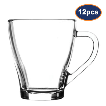 12Pcs Ravenhead 255ml Clear Glass Drinking Mug