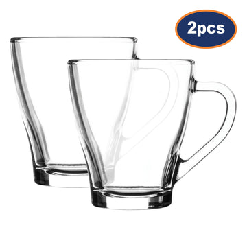 2Pcs Ravenhead 255ml Clear Glass Drinking Mug