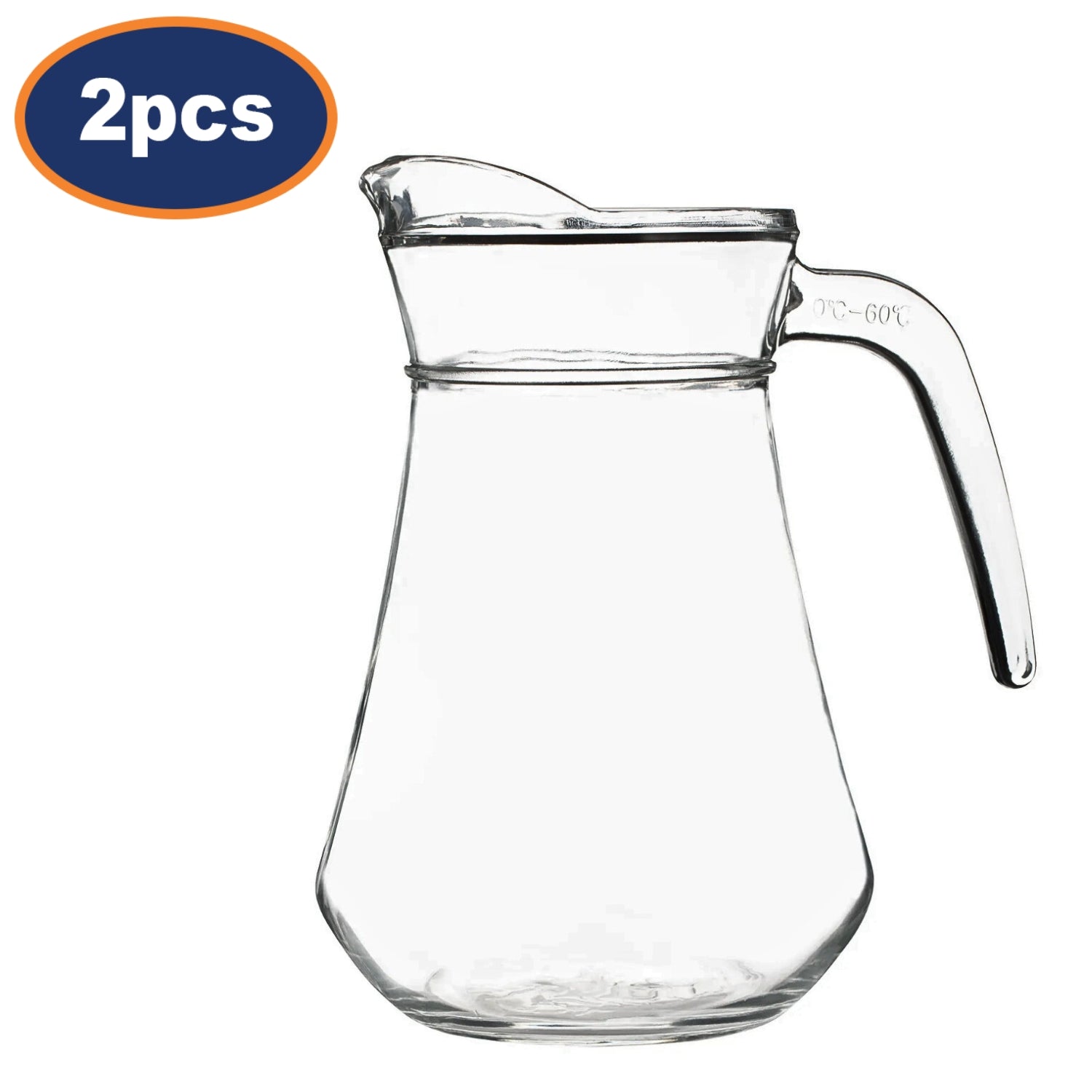 2Pcs Ravenhead 1.3L Heat Resistant Glass Beverage Jugs