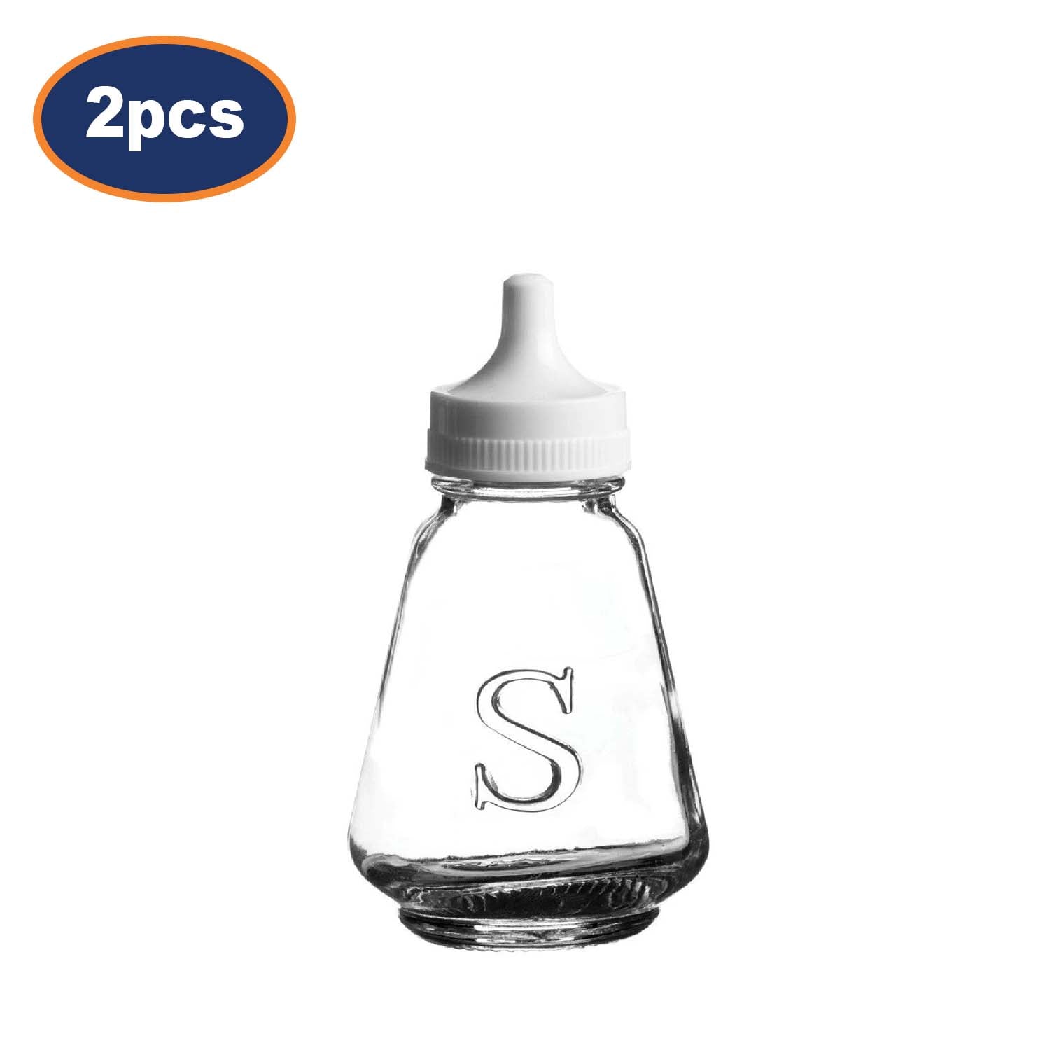 2Pcs Ravenhead Glass Salt Storage Dispenser