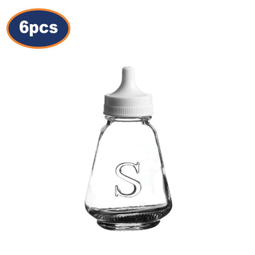 6Pcs Ravenhead Glass Salt Storage Dispenser